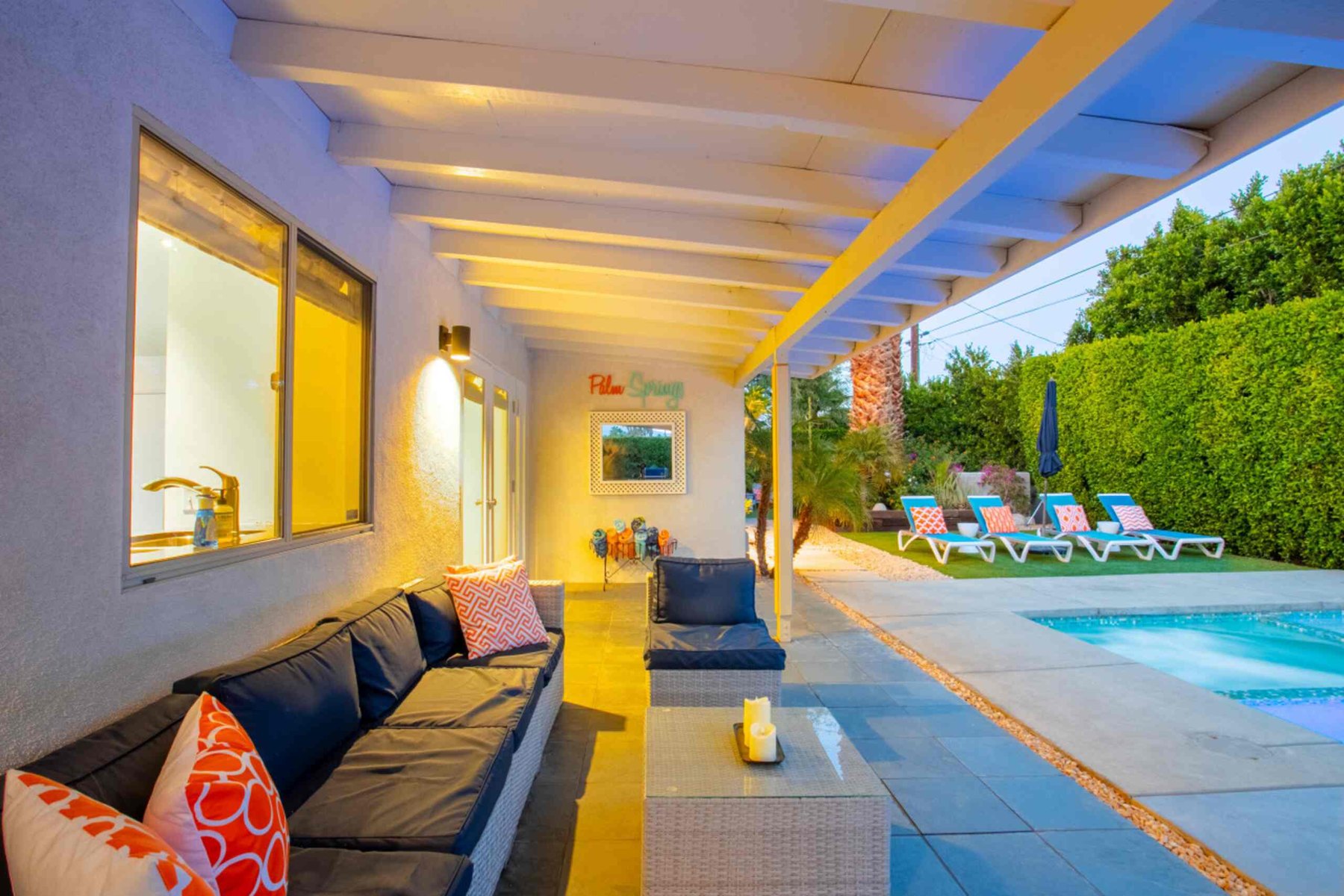 Covered outdoor patio